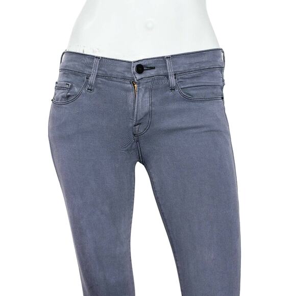 FRAME Denim Le Skinny de Jeanne Jeans in Gray Squid ink Women's size 24 - Picture 8 of 9